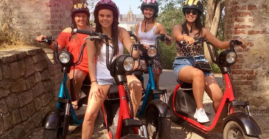 Prague Electric Scooter and eBike Grand Tour - The Lennon Wall and Lesser Town