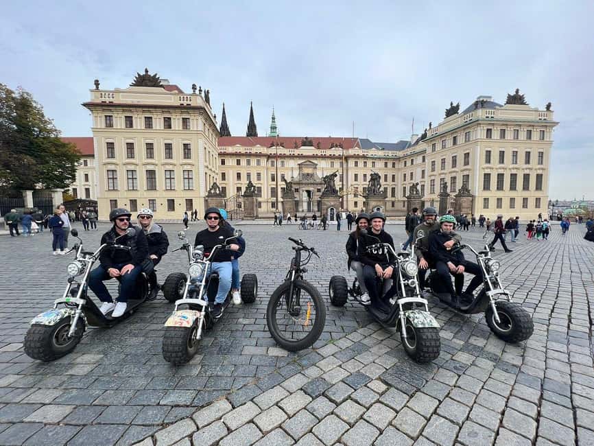 Prague: Electric Trike Viewpoints Tour - Ending through Lesser Town