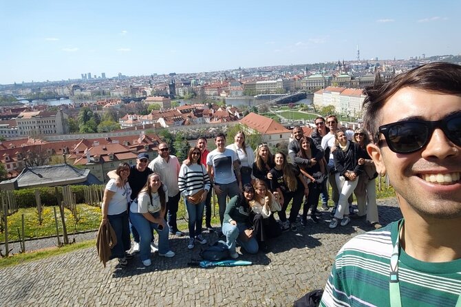 Prague Essential Tour Old Town and Jewish Quarter - Kafka’s statue and the entrance to Josefov