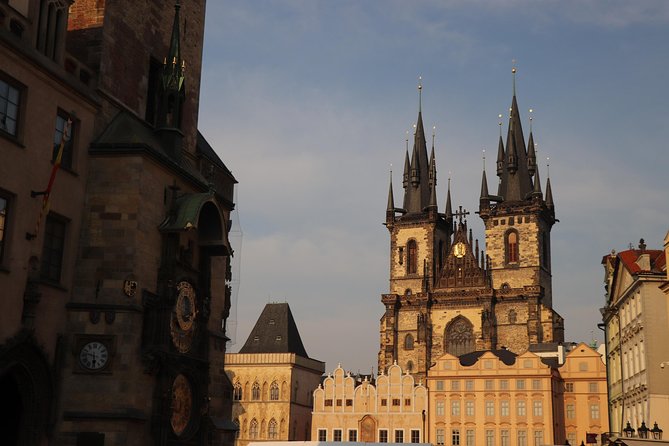 Prague evening/lights tour by car - Old Town Square beneath the evening lights