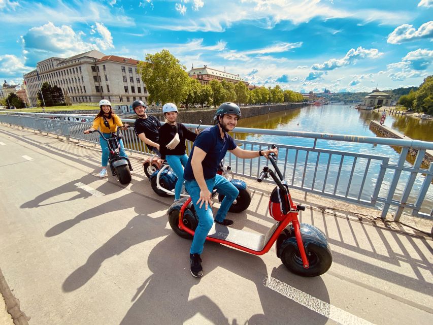 Prague: Fat Tire E-Scooter Guided Tour - Across the river through the Jewish Quarter