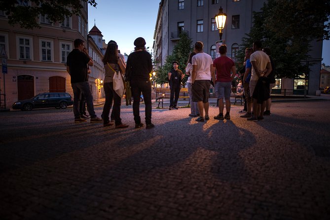 Prague Ghost and Legend of Old Town Walking Tour - U Obecního dvora and the painter in the window