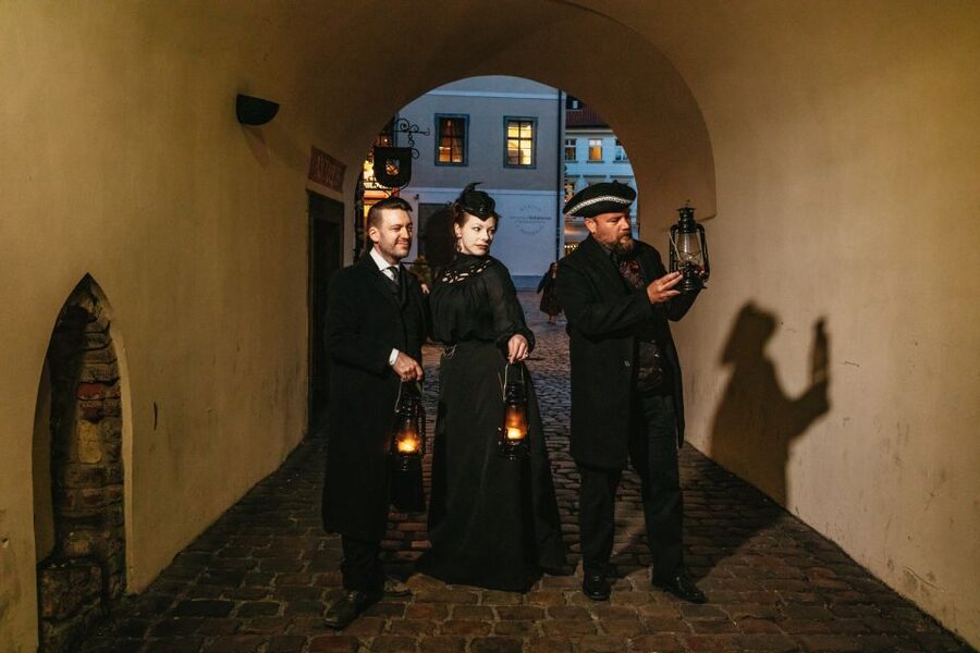 Prague: Ghosts and Legends Nighttime Guided Walking Tour - Týn Church and the Ungelt courtyard