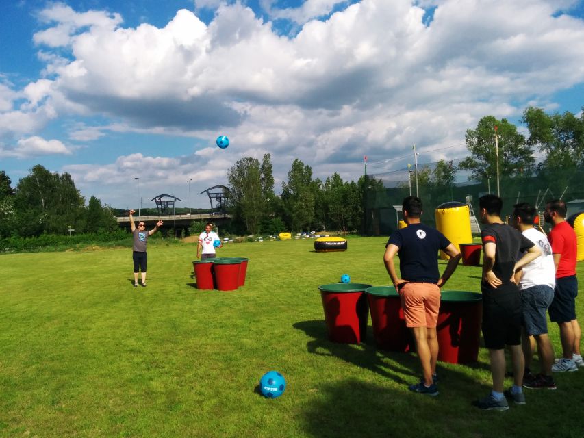 Prague : Giant Foot Darts and Giant Beer Pong Game - Rain or shine: what to bring