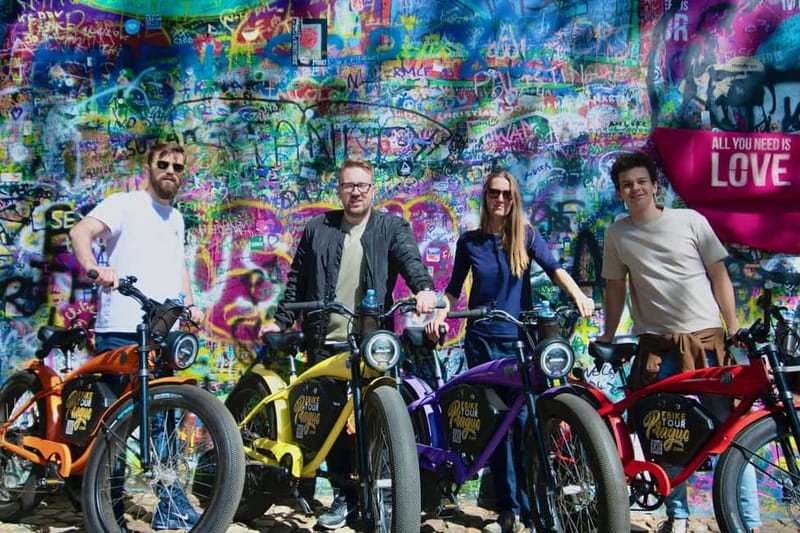 Prague: Grand City Tour on Fat e-Bike - Petřín Hill and the John Lennon Wall
