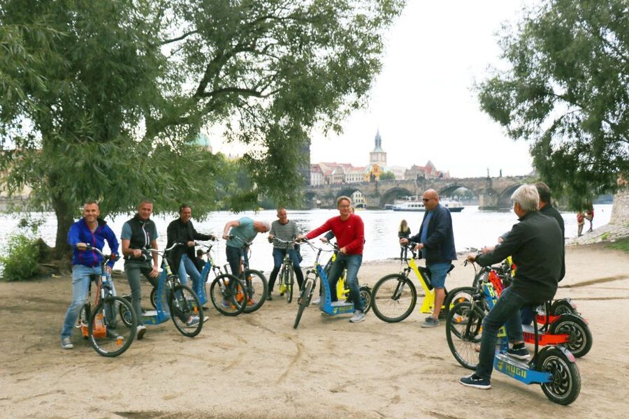 Prague: Grand Segway and eScooter Live Guided City Tour - Strahov Monastery and the brewery pause