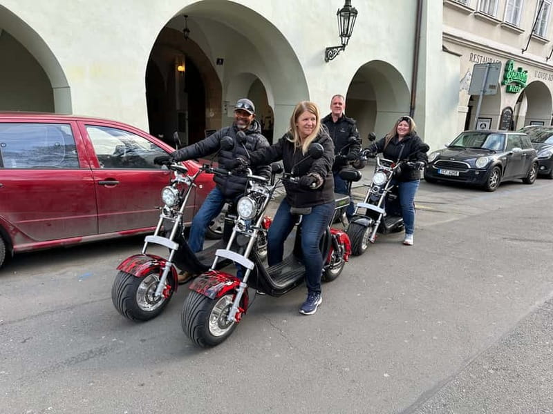 Prague: Guided Fat Tire e-Scooter Tour - Petrin Park, the narrowest street, and John Lennon Wall