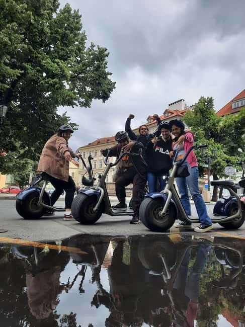 Prague: Guided Fat Tire e-Scooter Tour - Charles Bridge, Kampa Park, and the National Theater