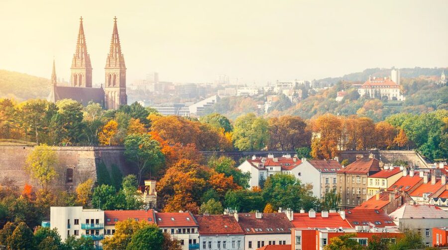 Prague: Guided tour to the historic fortress of Vyšehrad - The viewpoint over the Vltava and Prague
