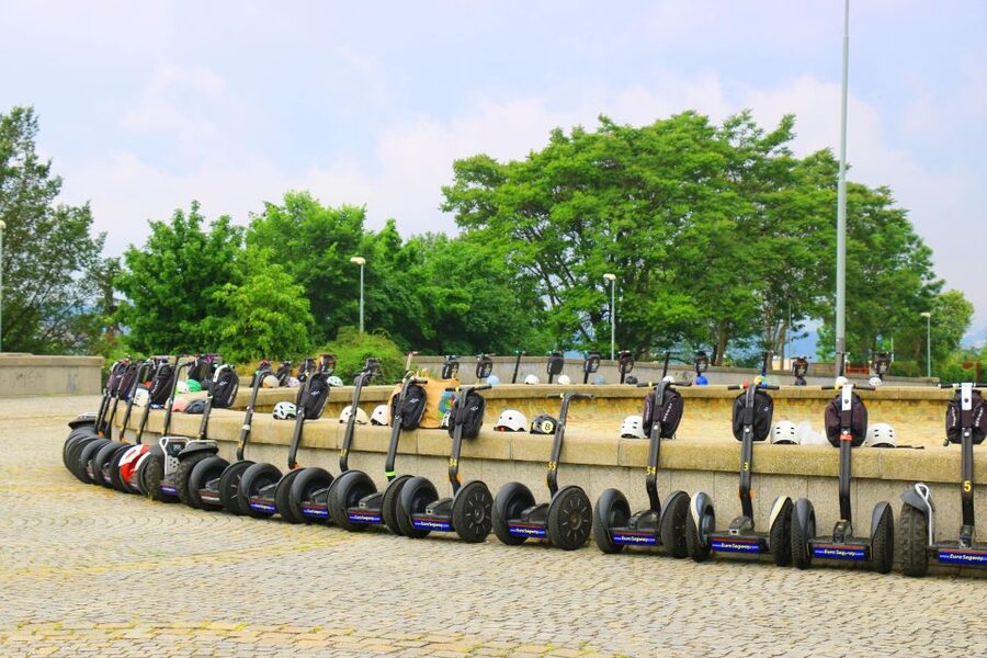 Prague: Half-Day Guided Tour by Segway and E-Scooter - Crossing the river to Jewish Quarter and Old Town