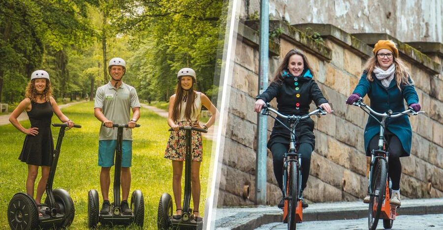 Prague Highlights: Segway & E-Scooter Tour with Taxi Pick-Up - Petrin Hill, the Vltava, and the central city