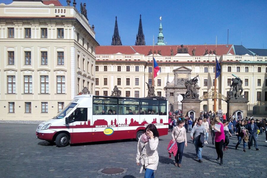 Prague: Historic City Center Bus Tour with Top Sights - New Town landmarks and the Vltava bridges