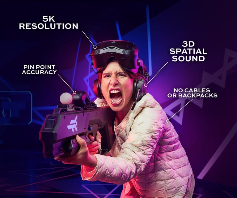 Prague: Immersive VR multiplayer experience - Choosing between zombies, robots, and strange worlds