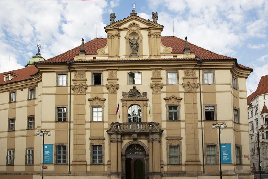 Prague: Klementinum Library & Astronomical Tower Guided Tour - The Baroque Library, seen from behind the fence
