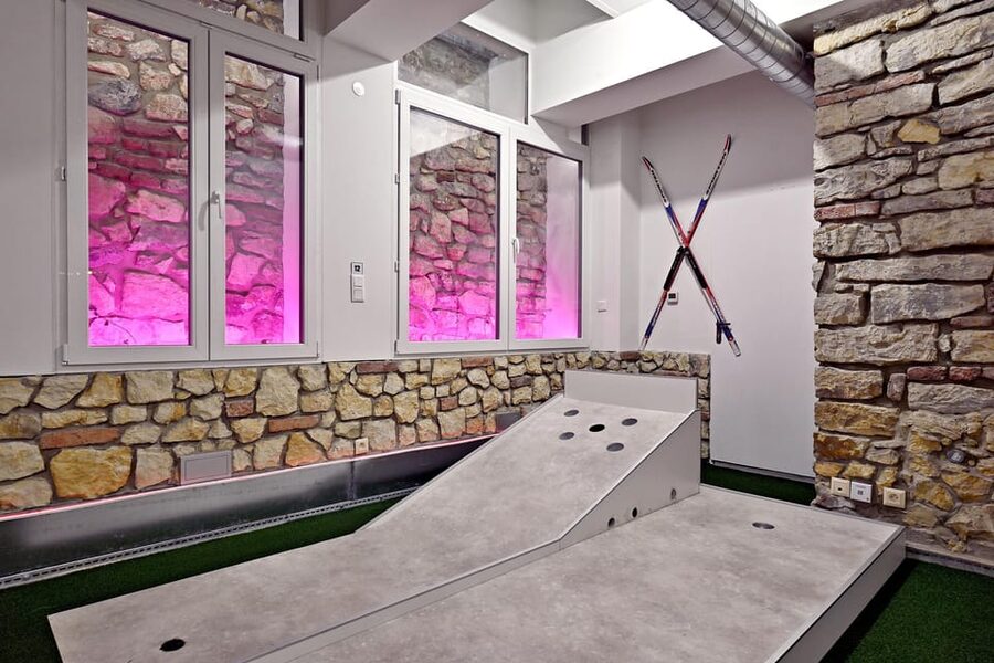 Prague: Mazemania Miniature Golf Experience - The Social Side: Seating, Games, and the Bar