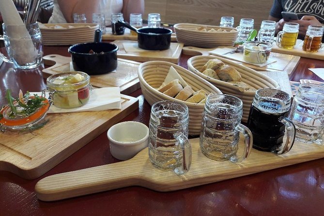 Prague Mini-Breweries Beer Tour with Czech Appetizers - Czech appetizers and the final riverfront stop