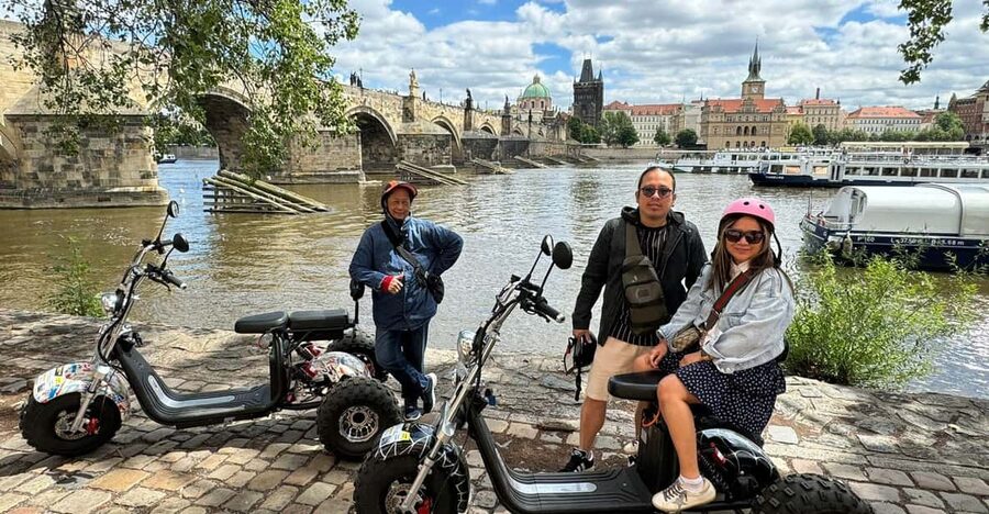 Prague Monastery & Panoramic Viewpoint Electric Trike Tour - Prague Castle and the Great Strahov Stadium