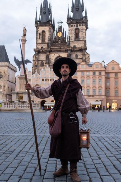 Prague: Nightwatchman of Prague Walking Tour - Charles Bridge and the statue of Charles IV
