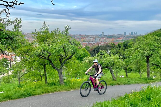 Prague on E-Bike: Explore Greater Downtown Parks & Epic Views - A quiet castle-side street and Krulišova vila