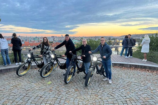 Prague on Stylish Retro styled E-Bike - Viewpoints & Sightseeing - Kafka, Rudolfinum, and Parizska Street