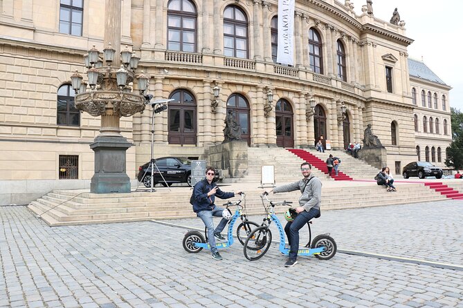 Prague Panoramic Views e-bike and e-Scooter guided Tour - Charles Bridge, with time for photographs