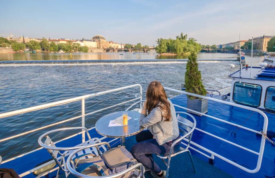 Prague: Panoramic Vltava River Cruise - Prague Castle from the river