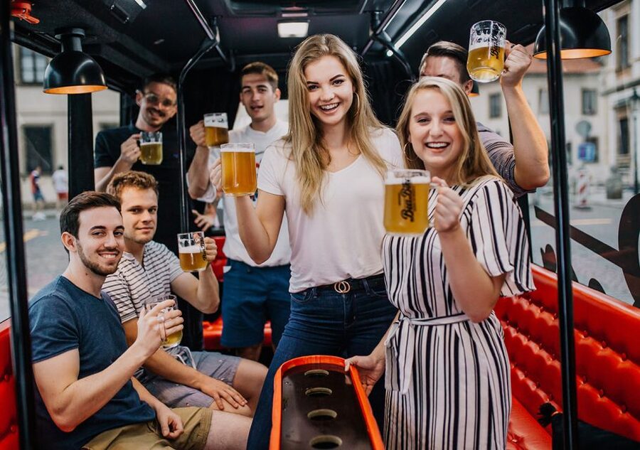 Prague: Party Beer Bus - What the Waitress Adds to the Experience