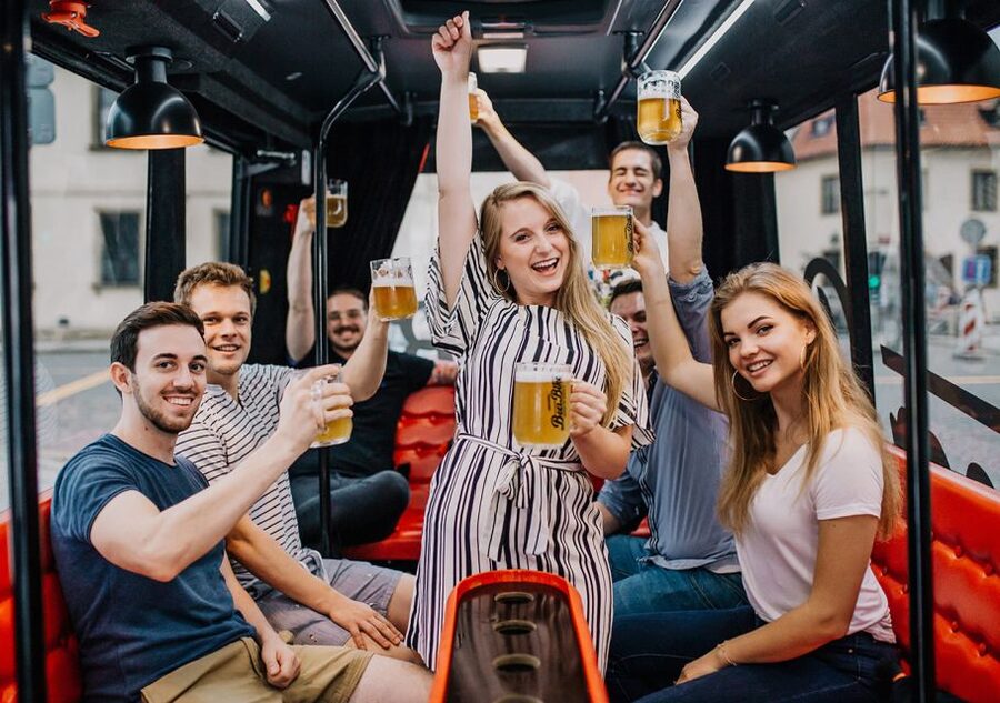 Prague: Party Beer Bus - The 30-Liter Keg and the Practical Beer Question