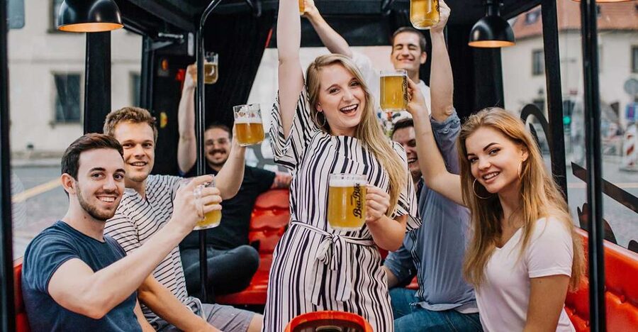 Prague: Party Beer Bus - Music, Seating, and the Heat Problem