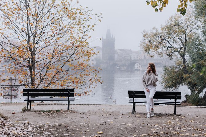 Prague Photo Walk Tour (Family, Couple, Solo) - Franz Kafka Museum park and the Charles Bridge view