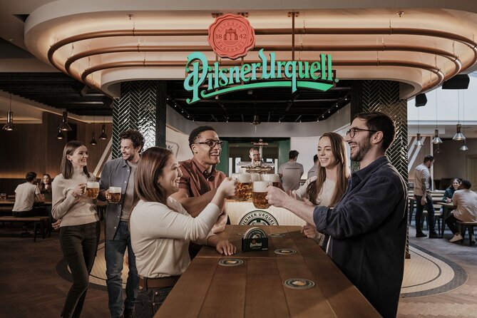 Prague Pilsner Urquell Experience with 3 Free Beer Tastings - The 360-degree game hall keeps the middle from becoming a lecture