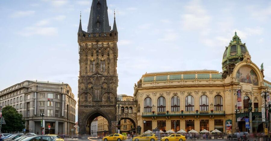 Prague: Powder Gate Tower Entrance Ticket - Reaching the 44-meter viewing gallery