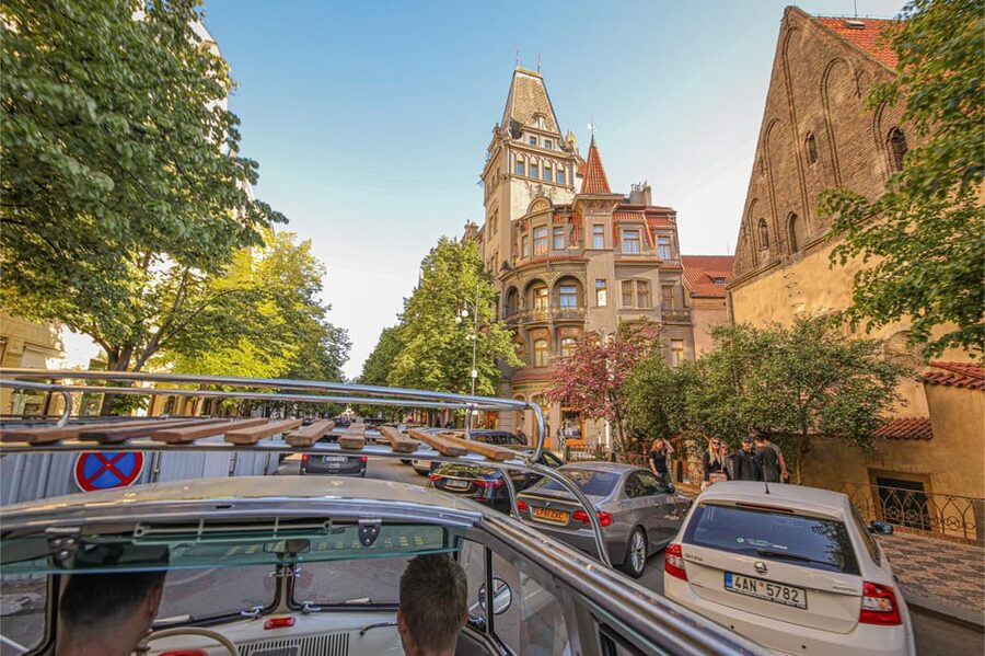 Prague: Private Sightseeing Tour in original VW Samba bus - The free Polaroid is a worthwhile touch