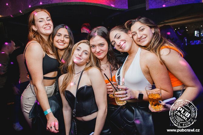 Prague Pub Crawl with Unlimited Drinks & 5 story club Entry - Chapeau Rouge and the middle part of the night