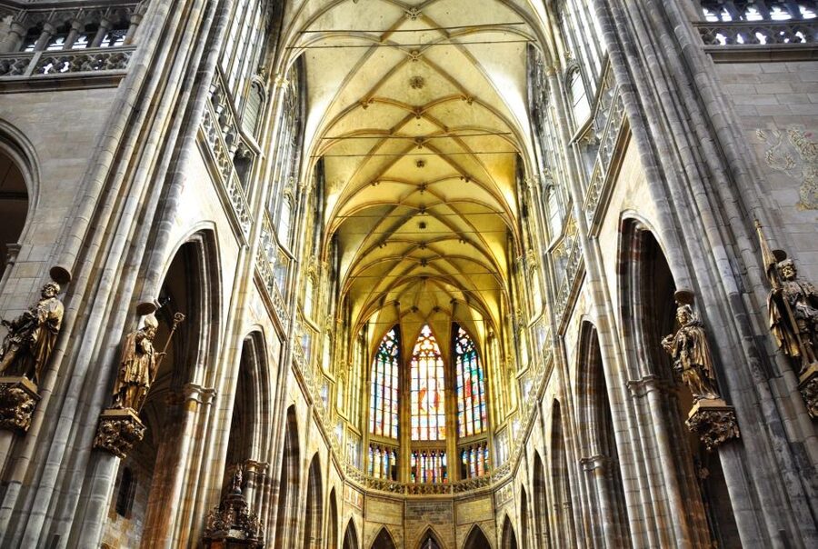 Prague Royal Castle, St Vitus, Golden Lane Tour with Tickets - St. Nicholas Church on the four-hour route