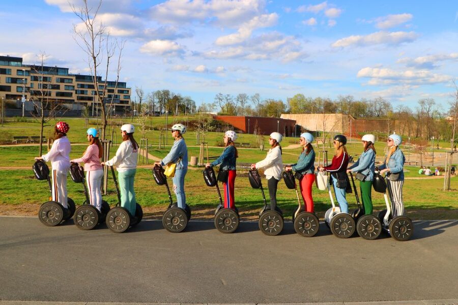 Prague: Segway Sightseeing Live-Guided Tour - Getting started at the office near the Japanese Embassy