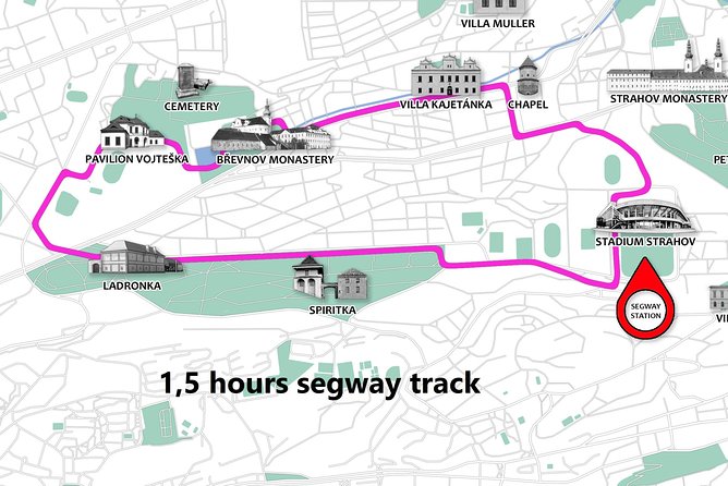 Prague Segway Tour with A Local Guide & Hotel Pick Up - Břevnov Monastery, beer, and a local pause