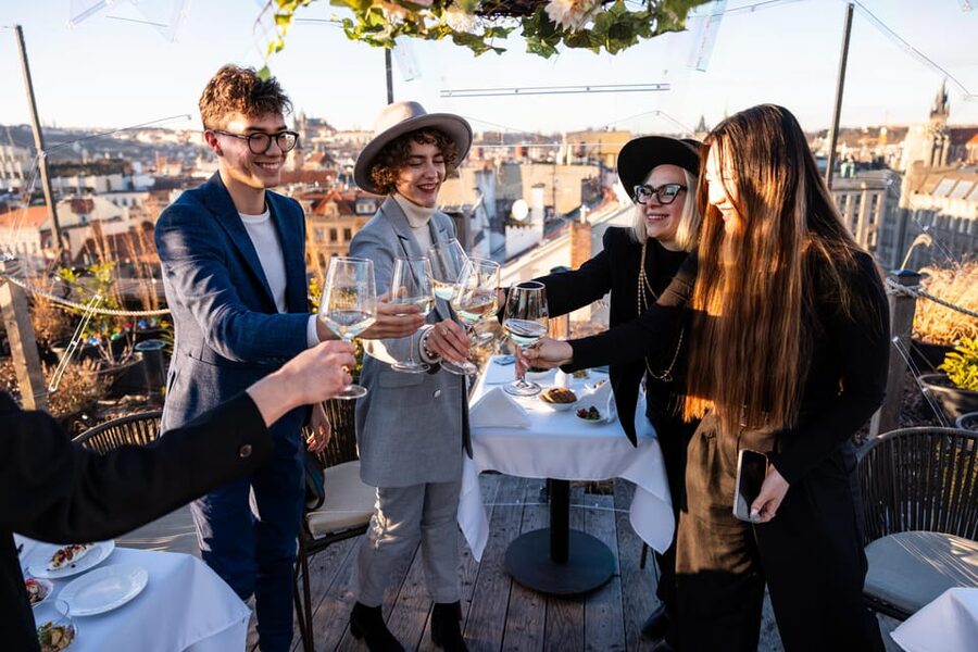 Prague: Sky Bar Aperitivo Menu with Drink & Panoramic Views - What the one-hour aperitivo includes