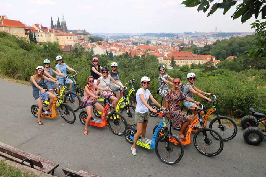 Prague: Tour by Electric Scooter or Cruiser eBike - Kafka, the riverfront, and Rudolfinum