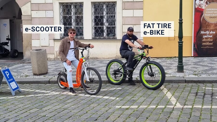 Prague: Tour by Electric Scooter or Cruiser eBike - Descending through Lesser Town to the finish