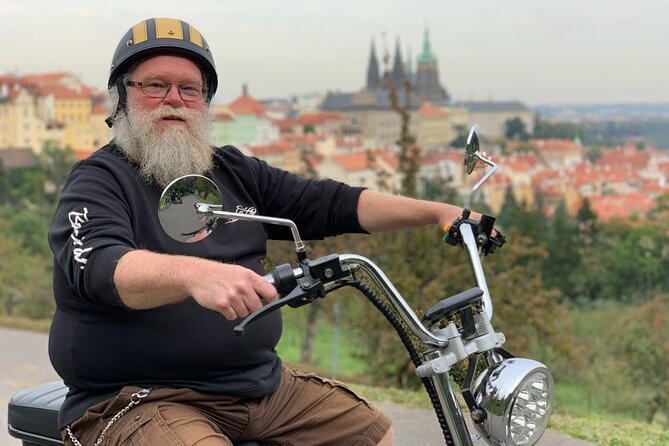 Prague Trike & e-Scooter Tour: Castle Viewpoints & Charles Bridge - Lennon Wall and Charles Bridge in quick succession