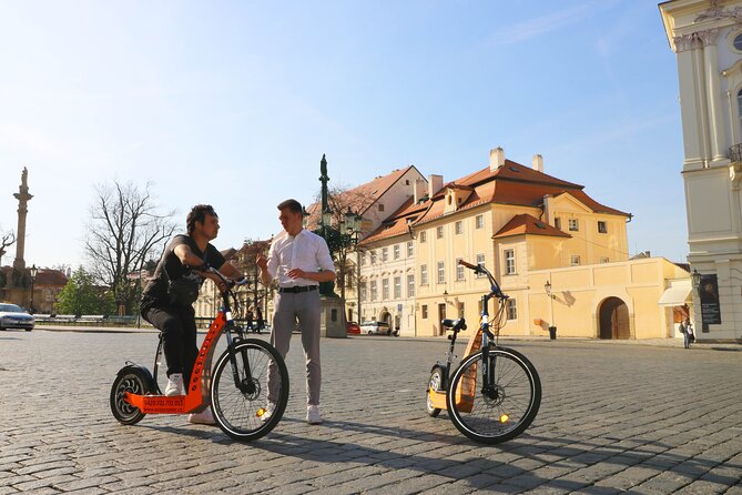 Prague Trike & e-Scooter Tour: Castle Viewpoints & Charles Bridge - Prague Castle viewpoints without the interior visit