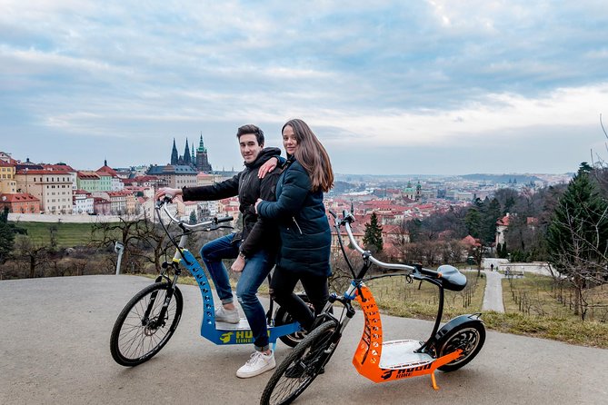 Prague Trike & e-Scooter Tour: Castle Viewpoints & Charles Bridge - Petřín Park and the ride back to Malá Strana