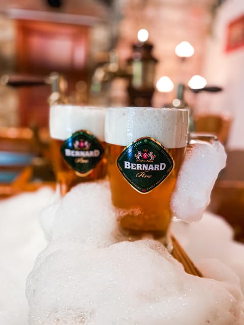 Prague: Ungelt Bernard Beer Spa with Beer & Optional Massage - Key points at a glance