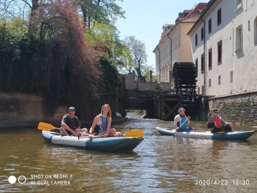 Prague: Vltava River Guided Canoeing Tour - Swimming, wall jumps, and the river finish