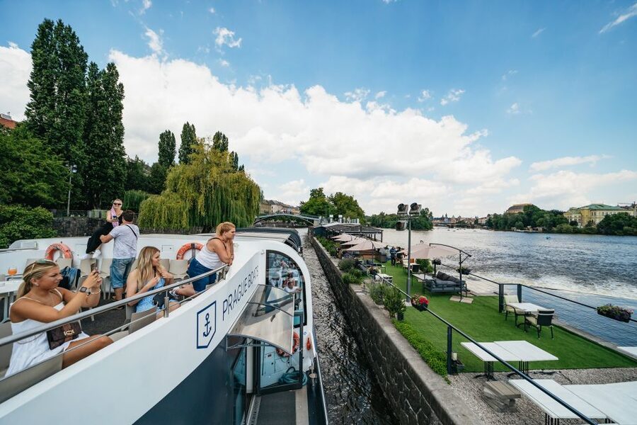 Prague: Vltava River Lunch Cruise in an Open-Top Glass Boat - Under Charles Bridge and Through Prague’s Historic Center