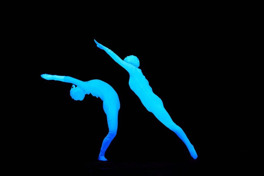 Prague: WOW Show Black Light Theater - Rain, spiders, and other visual tricks