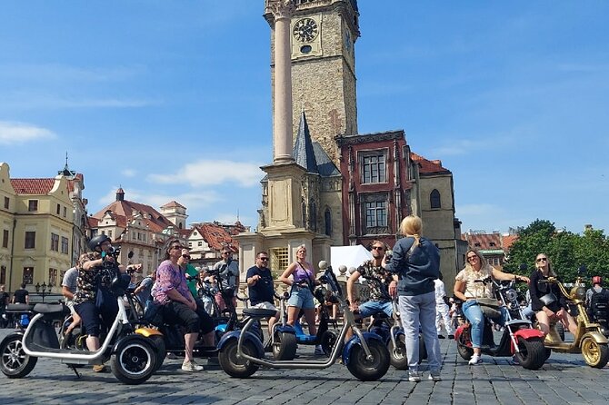 Private live-guided E-Scooter TOURS around Prague - Petřín, the river, and Malá Strana