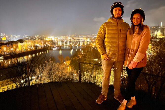 Retro Style E-Bike Night Tour in Prague - Live Guided - Lennon Wall and Charles Bridge shift the mood