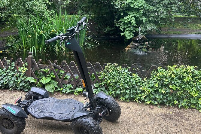 Scooter tours to Prague Castle and views. - The narrow street and Lennon Wall options